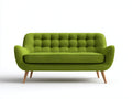 Canapé 2 places en tissu 172x79x80 cm - vert - pour salon style rétro